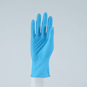 Gants hybrides en nitrile bleus, sans poudre, épaissis, jetables, pour inspection et protection - Product Image 2