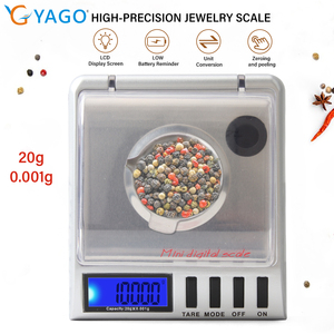 Vente en gros 0.001g/20g mini poids d'équilibre LCD numérique <span class=keywords><strong>milligramme</strong></span> bijoux de poche <span class=keywords><strong>balance</strong></span> de diamant poids d'équilibre Portable - Product Image 5