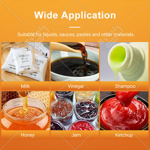 เครื่อ<span class=keywords><strong>ง</strong></span>บรรจุซองซอ<span class=keywords><strong>ส</strong></span>แบบซีล 3 หรือ 4 ด้าน <span class=keywords><strong>ส</strong></span>ำหรับบรรจุน้ำผึ้ง น้ำสลัด และซอสต่างๆ - Product Image 6