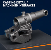 Pièces de rechange OEM ODM personnalisées en fonte ductile moulée au sable pour boîtier de pompe hydraulique de transpalette manuel