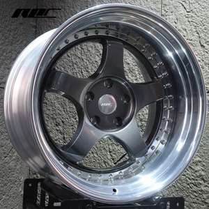 Rines Roc Custom Deep Dish Meister S1 de 18 y 19 Pulgadas, 2 Piezas, 5x100 5x114.3, Rines Forjados para Toyota GR86, Subaru BRZ, Lexus IS300 - Product Image 1