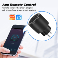 Prise connectée WiFi Tuya Smart Life, norme européenne 16A/20A, compatible Alexa Eco et Google Home, contrôle à distance via application, 2 broches