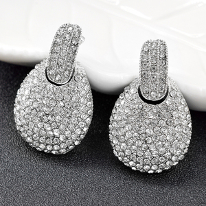Pendientes de Aro Trenzados de Cobre con Circonita de Moda, Chapados en Oro de 18K - Product Image 5