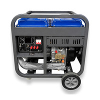 Générateur diesel à châssis ouvert 5kw 8kw 10kw 15kw 20kw pour l'irrigation agricole, refroidissement par air, 220v 230v 380v 50Hz 60Hz, démarrage automatique