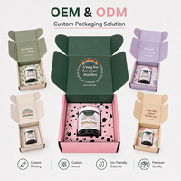 Caja de embalaje de cartón corrugado plegable personalizada de fábrica para envíos de suplementos, con inserto de cartón troquelado personalizado para embalaje de regalos