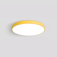 Plafonnier doré, panneau rond LED 24W, 400 mm, Lamparas De Techo, plafonnier LED en acrylique moderne