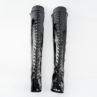 Nouvelles bottes à talons hauts au-dessus du genou pour femmes Hengsheng HSSCS01 en PU, ajustement personnalisé, chaussures de pole dance, tige fabriquée en Chine