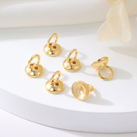 Collier en perles fait main plaqué or 14 carats avec un fermoir à double trou caché pour accessoires de bijoux DIY