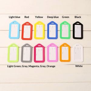 Étiquette de bagage et étiquette d'adresse personnalisées en PP couleur unie, style simplicité urbaine, pour voyages d'affaires - Product Image 3