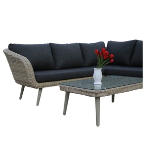 Elegante Set <span class=keywords><strong>da</strong></span> <span class=keywords><strong>Giardino</strong></span> Moderno in Rattan Sintetico <span class=keywords><strong>Bianco</strong></span> con Telaio in Alluminio, Resistente alle Intemperie, Divano per Esterni - Product Image 4