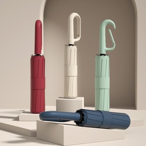 LM-<span class=keywords><strong>L</strong></span>全自動ビジネス傘3つ折り耐防防防防フックループバックル自動クローズ機能完璧なギフト傘 - Product Image 1