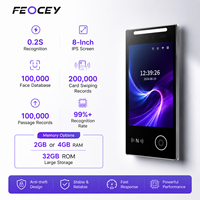 Sistema de Control de Acceso Biométrico con Videoportero Impermeable Feocy FCV4906, Escáner de Reconocimiento Facial con Función de Detección de Movimiento
