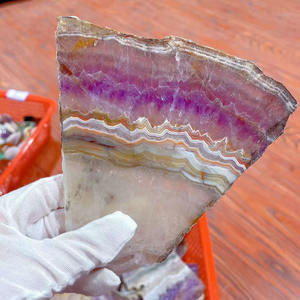 Artisanat en cristal gravé au laser naturel de haute qualité, tranches d'améthyste et d'agate pour la décoration, vente en gros - Product Image 5