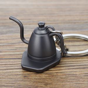 Porte-clés créatif en métal, série machine à café 3D, mini cafetière Moka, porte-clés tasse à café, pendentif pour sac et vêtements - Product Image 3
