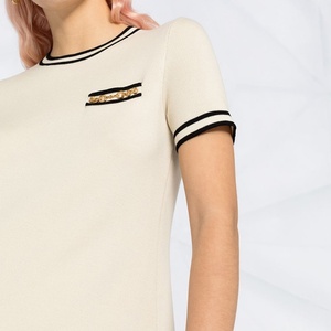 Vestido Túnica de Cachemira de Manga Corta para Mujer, Vestido Ajustado de Punto para Mujer, Venta al Por Mayor - Product Image 3