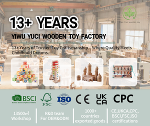 Ventes directes d'usine éducation précoce dessin animé <span class=keywords><strong>en</strong></span> bois chariot à traction Animal Train remorque Montessori blocs empilables créatifs - Product Image 6