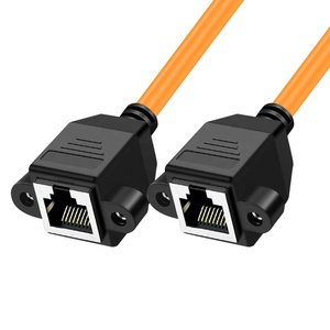 Câble d'extension réseau <span class=keywords><strong>Ethernet</strong></span> RJ45 mâle vers femelle à montage sur panneau <span class=keywords><strong>Cat</strong></span> <span class=keywords><strong>8</strong></span>, communication haute vitesse, câble RJ45 - Product Image 6
