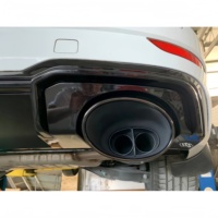 Diffuseur de pare-chocs arrière style RS3 avec embouts d'échappement quadruples pour Audi A3 S3 8V.5 Facelift 2017 2018 2019 2020