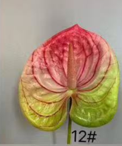 أنثوريومز اصطناعي بلمسة حقيقية زهرة جافة واحدة لديكور حفلات الزفاف نباتات بو الزخرفية ، أنثوريومز - Product Image 4