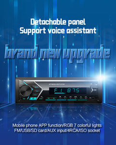 Lecteur MP3 de <span class=keywords><strong>voiture</strong></span> détachable, <span class=keywords><strong>autoradio</strong></span> AM FM, <span class=keywords><strong>Bluetooth</strong></span>, contrôle par application téléphonique, double USB, écran LCD, <span class=keywords><strong>autoradio</strong></span> - Product Image 6