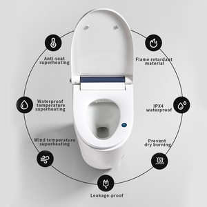 Wc simple électrique automatique japonais intelligent bidet <span class=keywords><strong>toilette</strong></span> autonettoyant sanitaire lavage sec commode <span class=keywords><strong>toilette</strong></span> intelligente - Product Image 5
