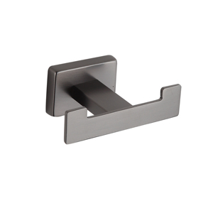 Juego de Accesorios de Baño de Diseño Cuadrado en Gris Acero, para Montar en la Pared - Product Image 5
