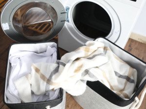 Cesta organizadora de almacenamiento de juguetes para niños de lino y algodón plegable de alta calidad, estantes, cestas de tela PE plegables para uso en lavandería - Product Image 3