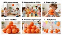 Ballon de sport miniature de poche pour l'intérieur, rebond silencieux, rebond doux, logo personnalisé, impression OEM pour les jeunes enfants, entraînement, basketball silencieux