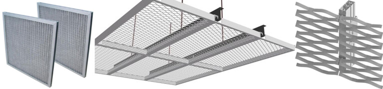 Protective Stainless Steel Expanded Metal Mesh Perforated Plain Weave
