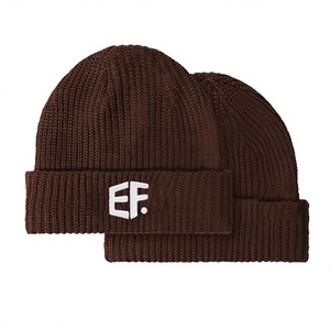 Bonnet d'hiver personnalisé brodé en acrylique, tricot côtelé, avec revers, style pêcheur, unisexe, pour le quotidien, le ski et les voyages, vente en gros, avec logo ou lettres - Product Image 3