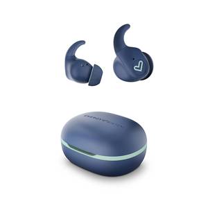 หูฟังอารีน่า สปอร์ตส์ -เทคโนโลยีบลูทูธ 5.3, TWS, Secure-Fit+, IPX5, แอป E-Smart Connect สีฟ้า / สีขาว - Product Image 1