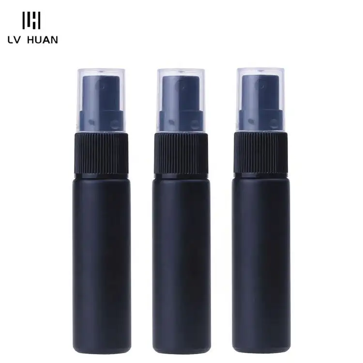 Aanpasbare Hoge Kwaliteit Design Kleine Luxe Cosmetische Lege Matte Zwarte Spray Parfum Glazen Flessen 10 Ml