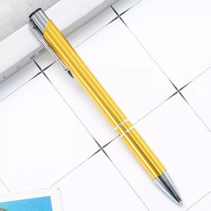 Stylo bille en métal durable avec logo personnalisé, style clic, encre bleue et noire, pour entreprise, bureau, école, vente en gros, promotion, cadeau, sérigraphie - Product Image 5