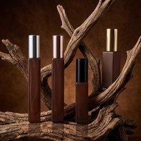 Vente en gros de flacons vaporisateurs en verre de 10 ml, format poche, mignons, de luxe, carrés, avec boîte