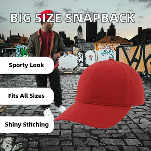 Gorra Snapback Roja Ajustable Unisex con Visera Plana, Gorra de Béisbol de Poliéster y Algodón para Uso Casual al Aire Libre, Precio al por Mayor OEM - Product Image 2