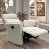 Fauteuil inclinable et canapé-lit moderne de luxe, avec structure métallique extensible, rembourrage en mousse et revêtement en tissu, design ergonomique, dossier ouvert carré