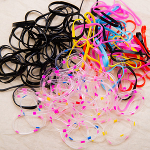 Banda de goma para niños, cuerda de color de <span class=keywords><strong>pelo</strong></span> de alta elasticidad, Coleta, accesorios para cabeza de bebé para niñas - Product Image 1