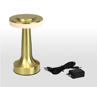 Lampe de table LED sans fil rechargeable en fer, design moderne, commande tactile, lumière blanc chaud, intensité réglable, autonomie de 48 heures, garantie 2 ans