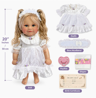 Muñeca Bebé Reborn de 20 Pulgadas, Muñeca de Simulación Realista, Tono de Piel Natural, Muñeca Realista para Niños