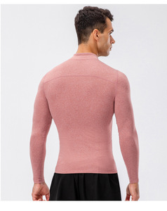 Maglia Termica Leggera Stampata in Velluto a Compressione Lunga per <span class=keywords><strong>Uomo</strong></span>, Antivento, per Fitness Invernale e Sport come il Basket - Product Image 3