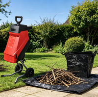 Broyeur de branches électrique Vertak 2500W pour usage agricole, coupe-branches robuste à alimentation stable, broyeur de brindilles à brancher pour les plus grosses brindilles, usage agricole