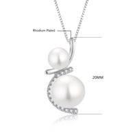 Collier personnalisé pour femme LULUFOCUS en perles naturelles d'eau douce S925, bijoux de luxe avec breloques