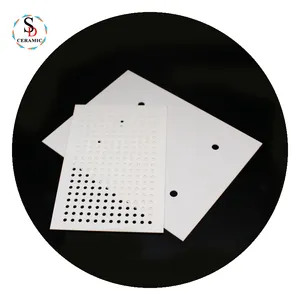 High Heat Industrial Ceramic 95% Alumina Ceramic Plates Porous Ceramic Plates