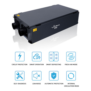 Система вентиляции с рекуперацией тепла и осушением воздуха 78 л/сут для всего дома, потолочная, для складов и квартир - Product Image 6