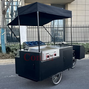 <span class=keywords><strong>Chariot</strong></span> de restauration mobile électrique contemporain et pliable pour burgers et hot-dogs, avec évier - Product Image 3