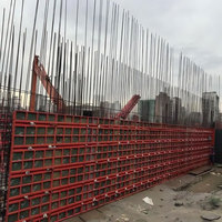 Coffrage Modulaire en Acier Réutilisable Moderne, Revêtement Poudré Haute Résistance pour Murs et Colonnes en Béton, Garantie 5 Ans