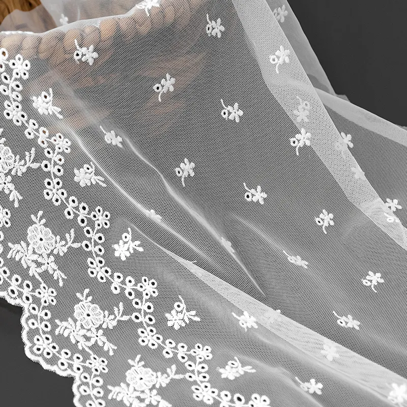 Romantic lace Neckline Wedding dress Embroidery lace