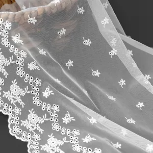 Romantic Lace Neckline Wedding Dress Embroidery Lace