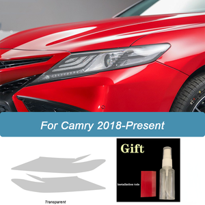 <span class=keywords><strong>Film</strong></span> de protection des phares de voiture pour Toyota Camry XV70 2018 2019 2020 2021 <span class=keywords><strong>2022</strong></span> Smoke Black Tint Wrap Vinyl Transparent TPU Sticker - Product Image 3