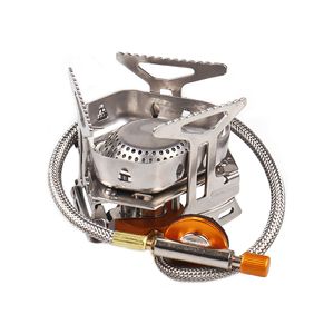 Guanglu Outdoor Windproof Stainless Steel Portable Gas Stove For <b>Camping</b> And Picnic Use With Ignition Device - Product Image 4